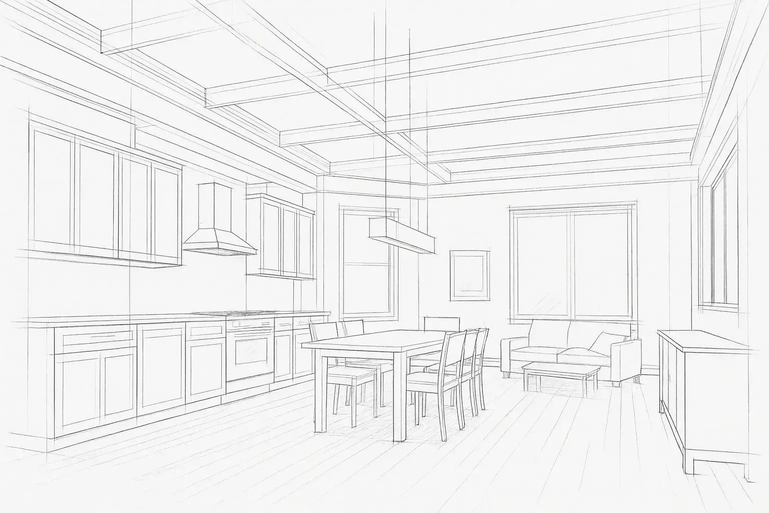 remodeling house sketch